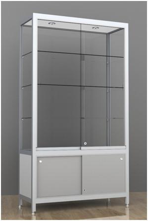 Large freestanding display case